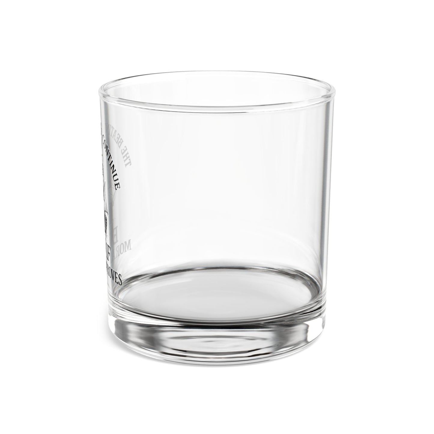 Pirate-Themed Rocks Glass - 10oz with ‘The Beatings Will Continue’ Quote