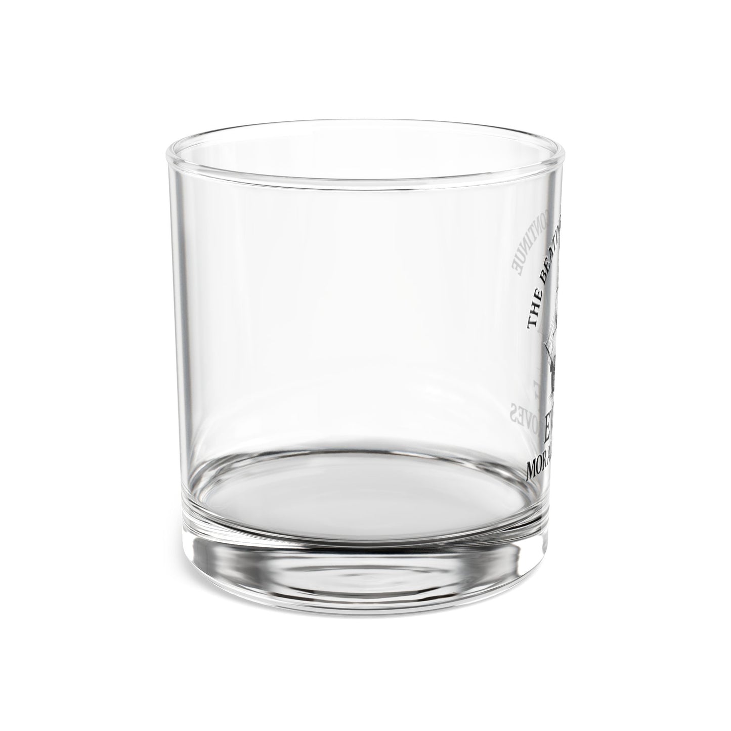 Pirate-Themed Rocks Glass - 10oz with ‘The Beatings Will Continue’ Quote