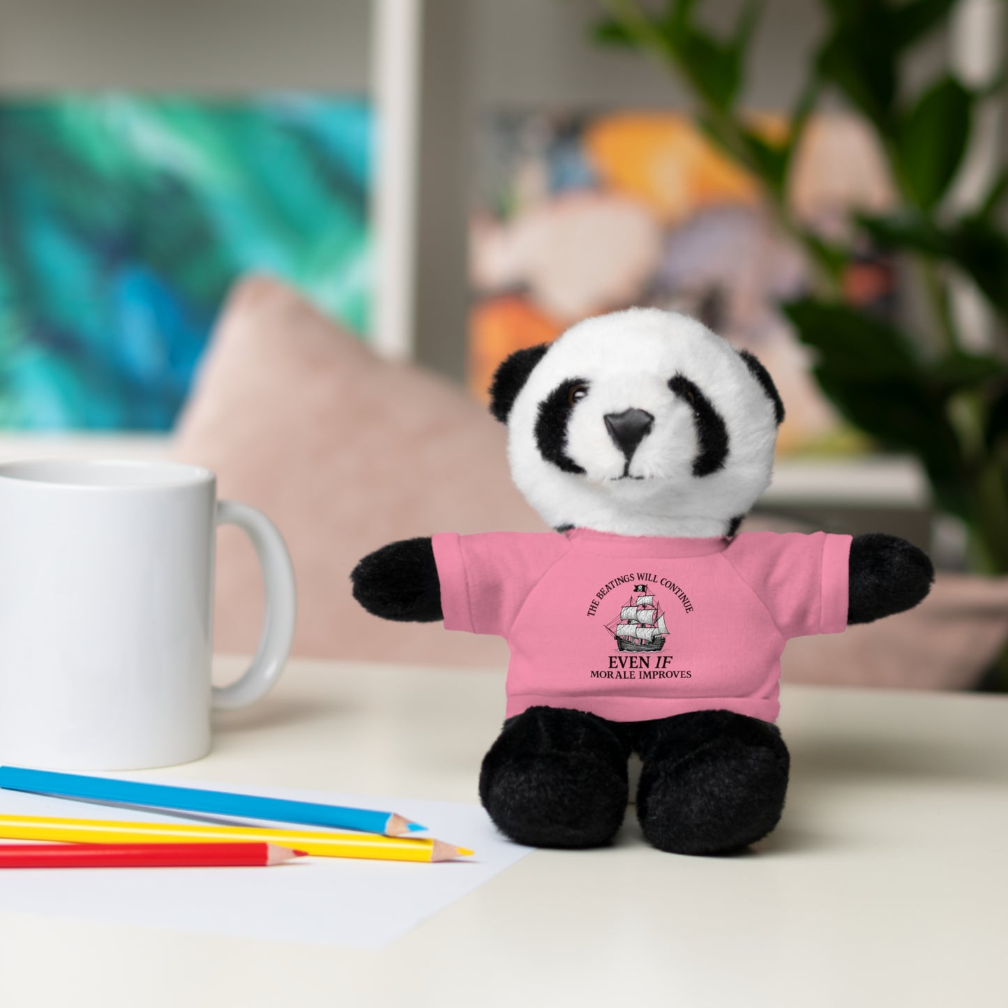 Inspirational Stuffed Animal with Tee - Perfect Gift for Encouragement & Comfort