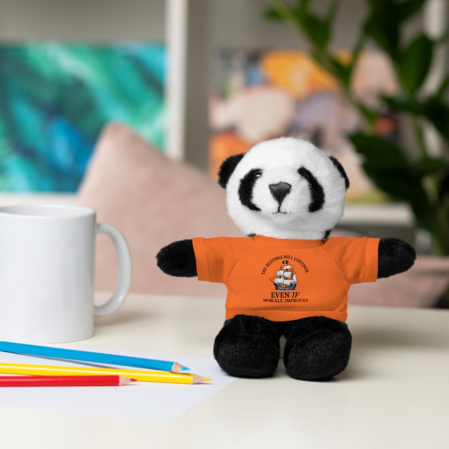 Inspirational Stuffed Animal with Tee - Perfect Gift for Encouragement & Comfort