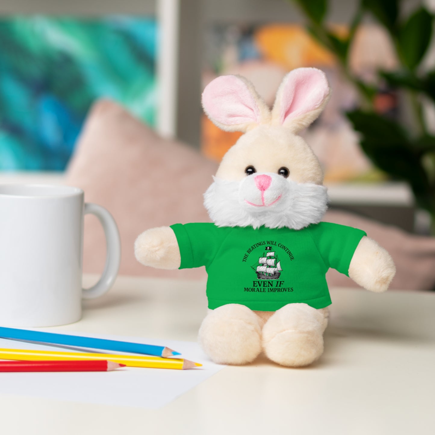 Inspirational Stuffed Animal with Tee - Perfect Gift for Encouragement & Comfort