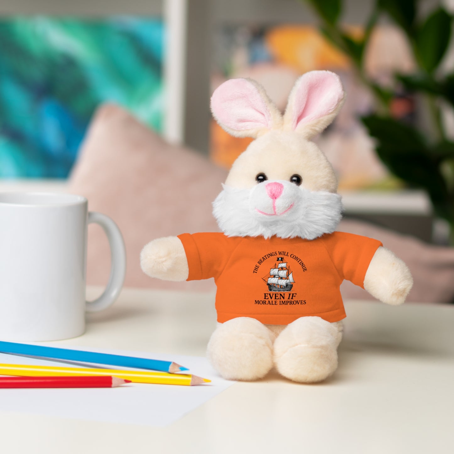 Inspirational Stuffed Animal with Tee - Perfect Gift for Encouragement & Comfort
