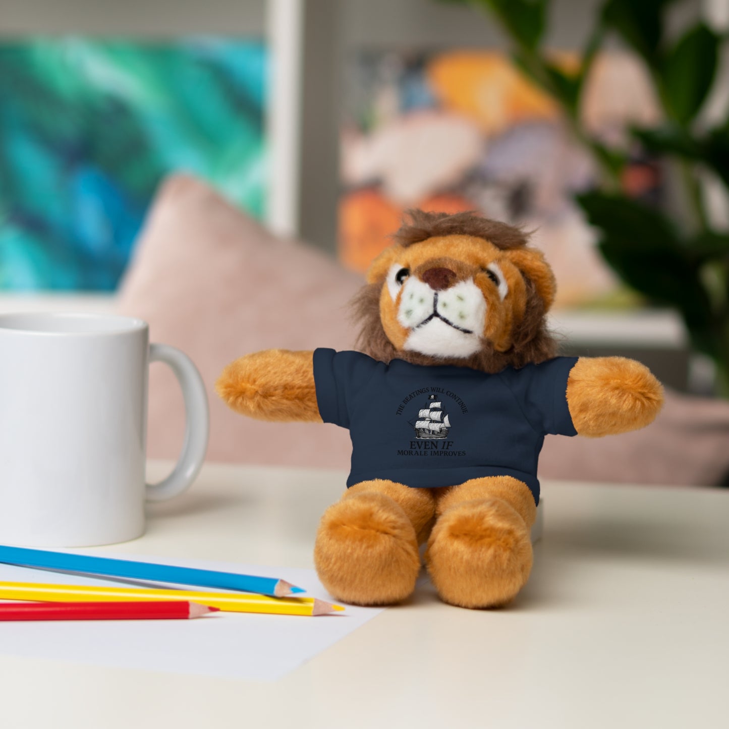 Inspirational Stuffed Animal with Tee - Perfect Gift for Encouragement & Comfort