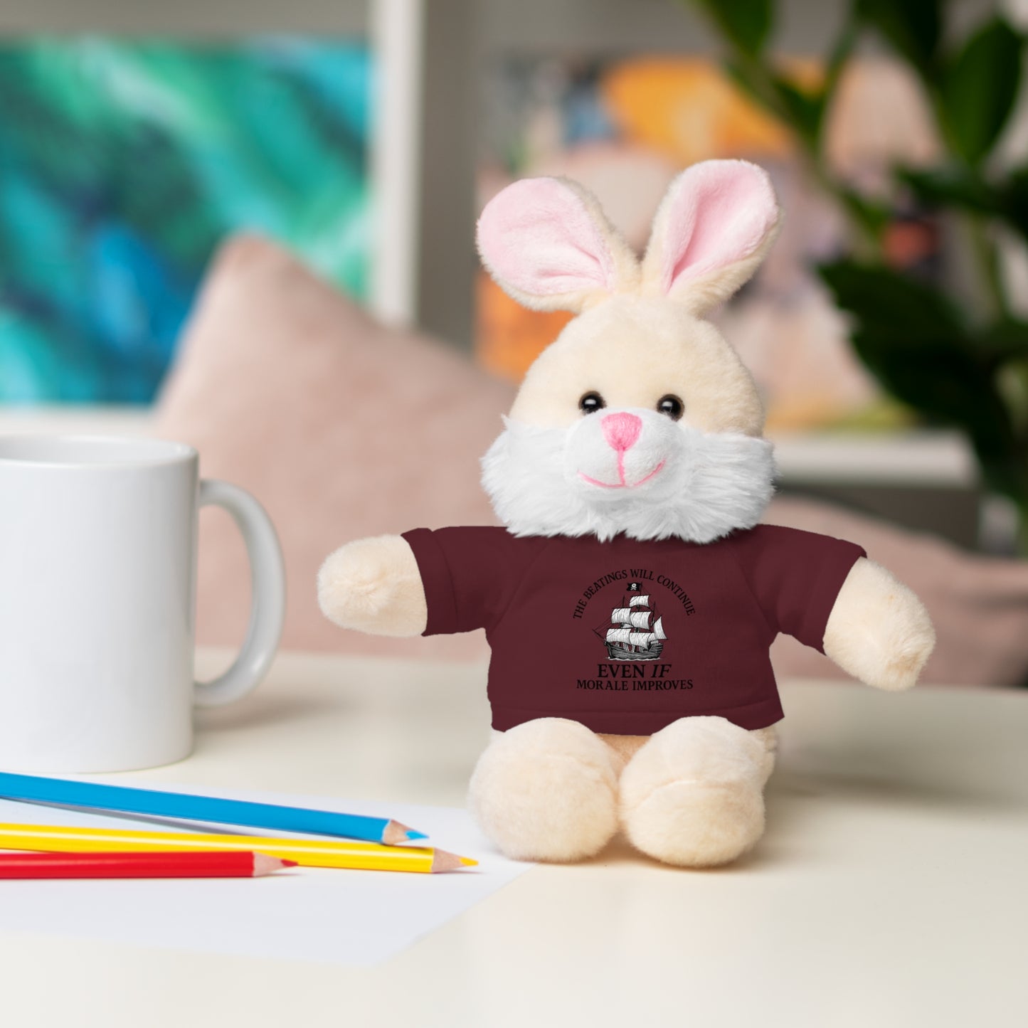 Inspirational Stuffed Animal with Tee - Perfect Gift for Encouragement & Comfort