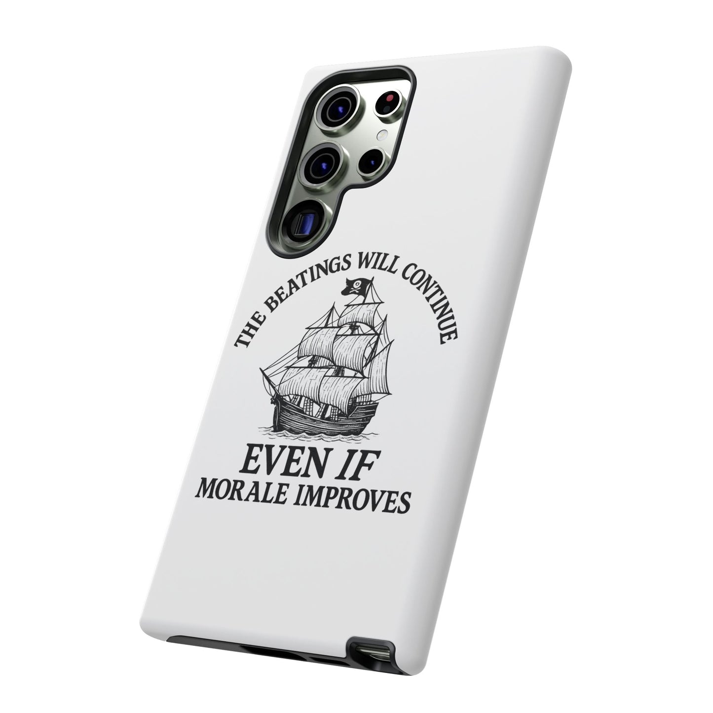 Phone Case - 'The Beatings Will Continue Even if Morale Improves' Quote