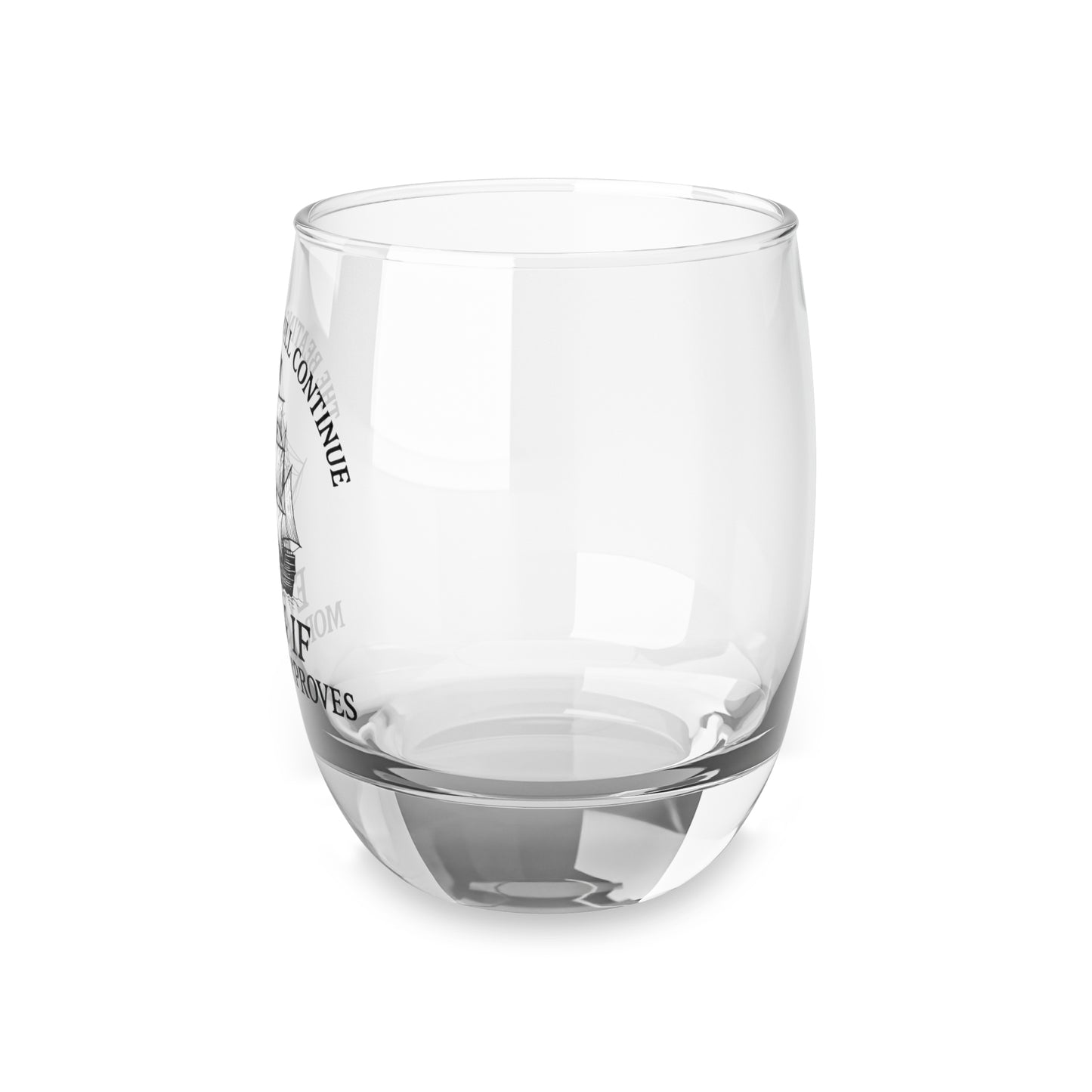 Pirate-Themed Whiskey Glass - "The Beatings Will Continue" – Perfect Gift for Drink Enthusiasts