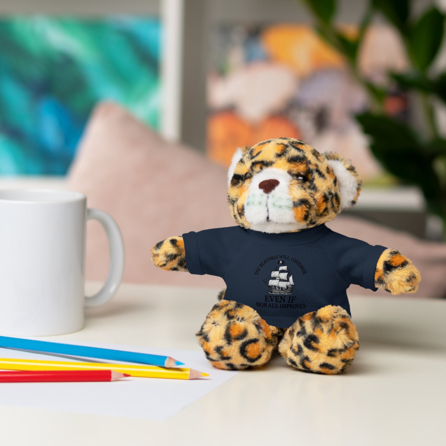 Inspirational Stuffed Animal with Tee - Perfect Gift for Encouragement & Comfort