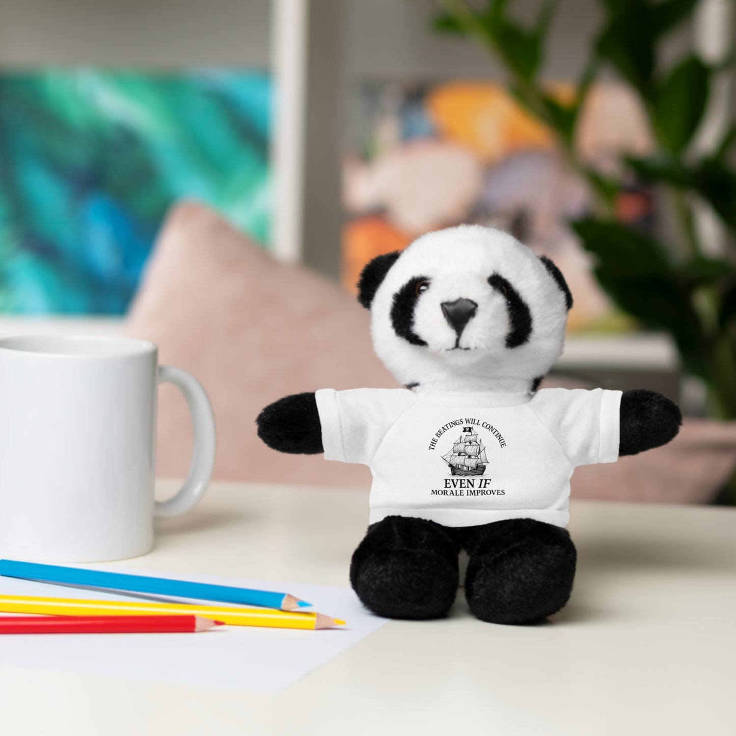 Inspirational Stuffed Animal with Tee - Perfect Gift for Encouragement & Comfort