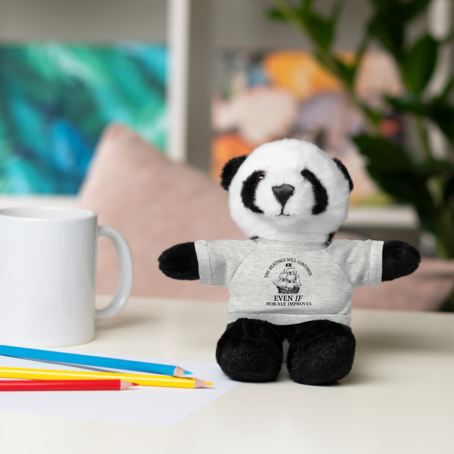 Inspirational Stuffed Animal with Tee - Perfect Gift for Encouragement & Comfort