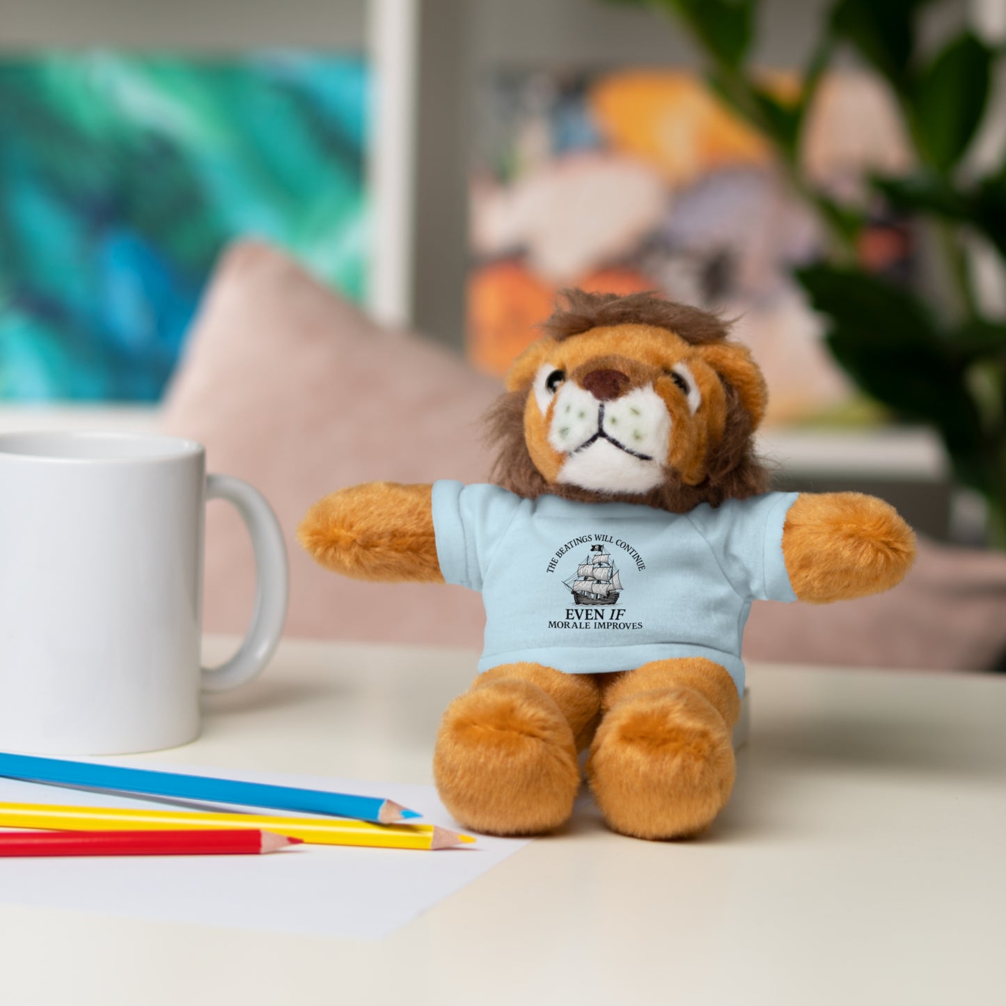 Inspirational Stuffed Animal with Tee - Perfect Gift for Encouragement & Comfort