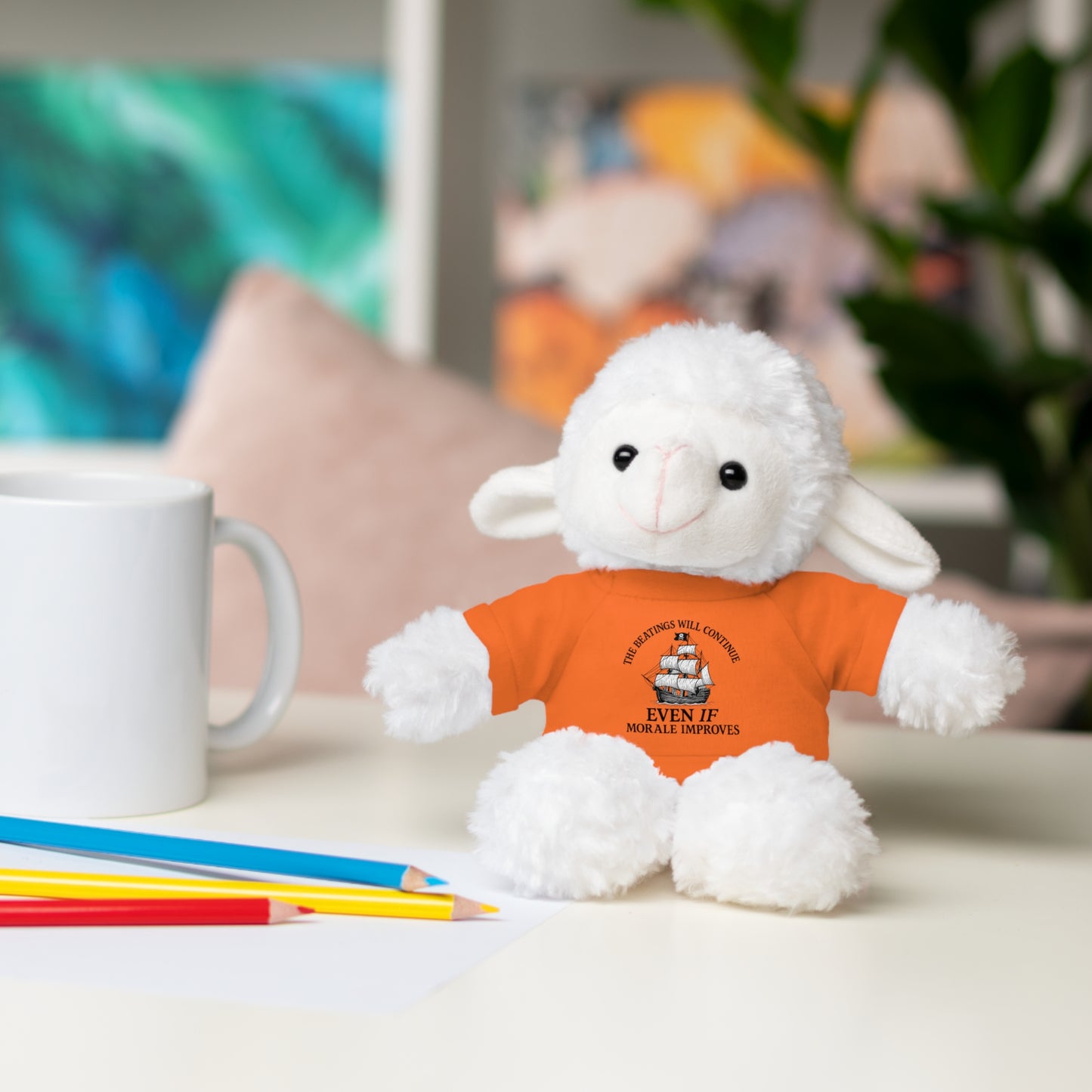 Inspirational Stuffed Animal with Tee - Perfect Gift for Encouragement & Comfort