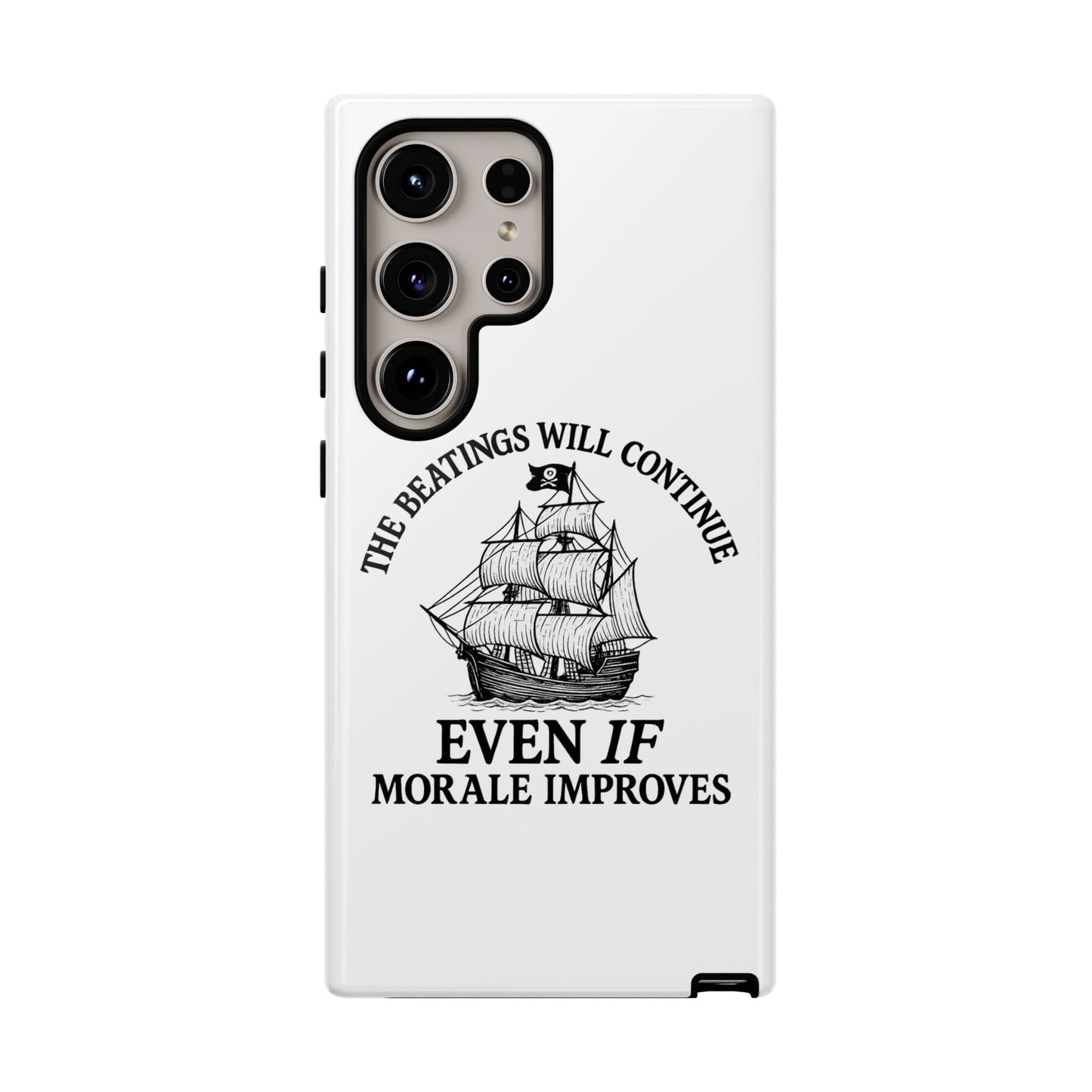 Phone Case - 'The Beatings Will Continue Even if Morale Improves' Quote