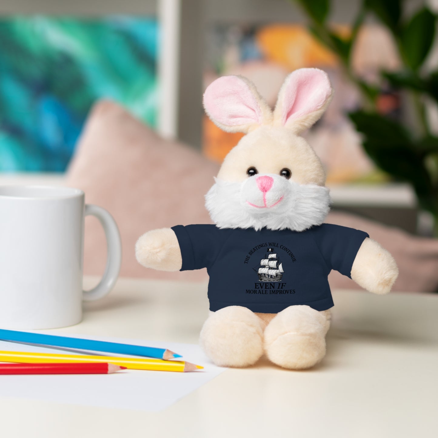 Inspirational Stuffed Animal with Tee - Perfect Gift for Encouragement & Comfort