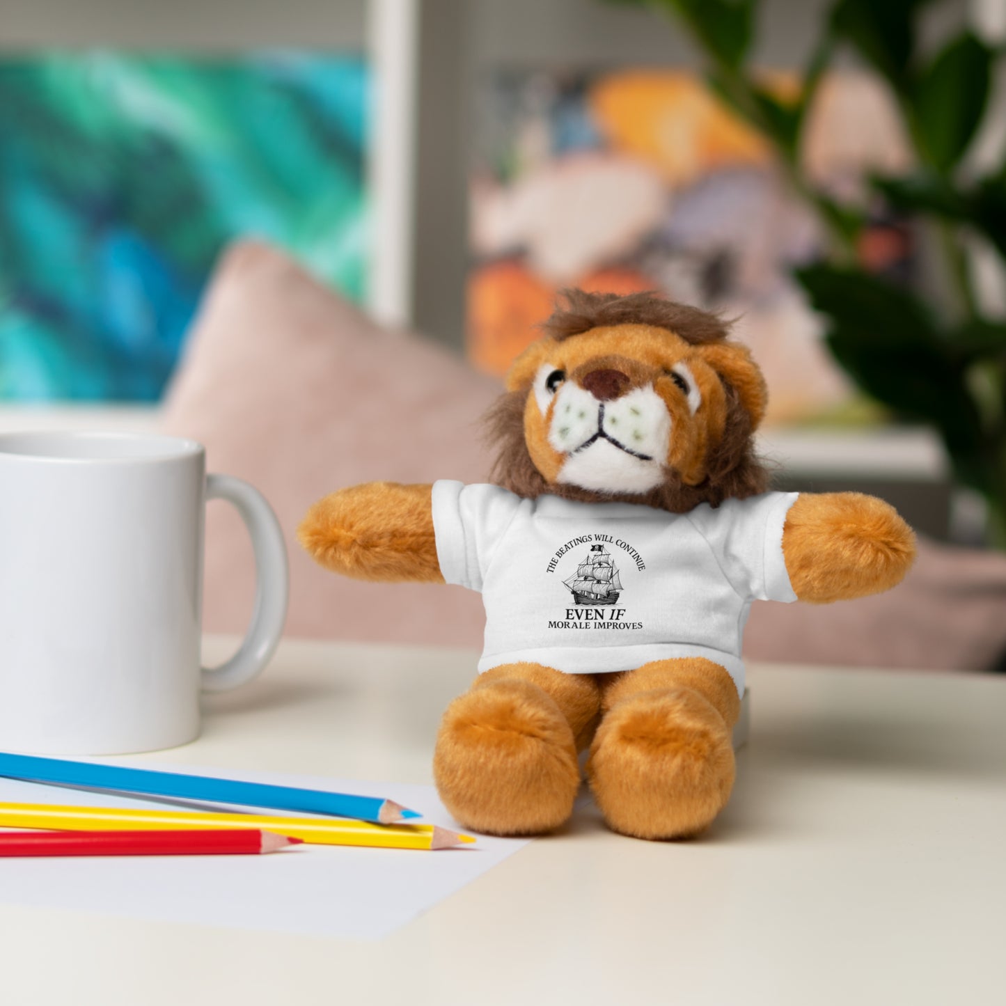 Inspirational Stuffed Animal with Tee - Perfect Gift for Encouragement & Comfort
